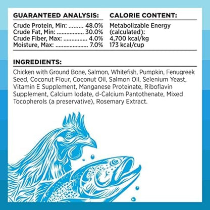 BIXBI Liberty Freeze-Dried Dog Food Topper & Treats, Chicken & Salmon – 94% Meat & Organs, No Refrigeration – USA Made, 4.5 oz