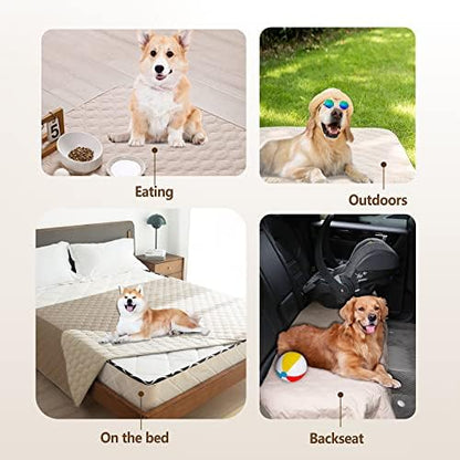gogobunny Waterproof Loveseat Cover, Reversible Dog Cat Blanket for Couch