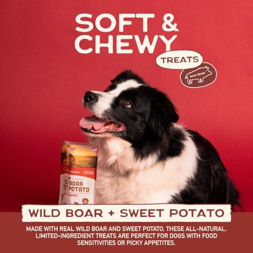 Smart Cookie Healthy Soft Dog Treats - Wild Boar & Sweet Potato - Grain Free Limited Ingredient Training Treats for Dogs with Sensitive Stomach & Allergies, Natural Novel Protein, Made in USA (5oz.)