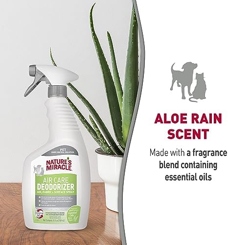 Nature's Miracle Air Care Spray for Air, Fabric & Surface, Aloe Rain, 24 oz
