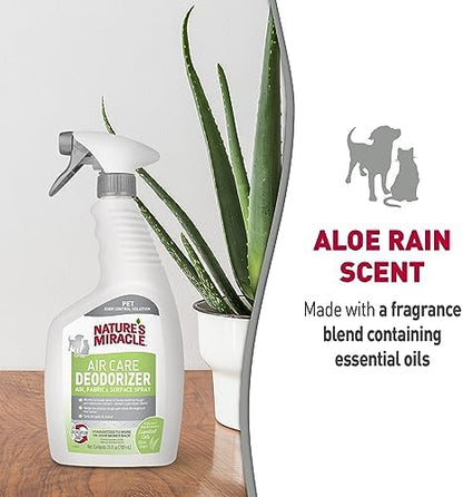 Nature's Miracle Air Care Spray for Air, Fabric & Surface, Aloe Rain, 24 oz