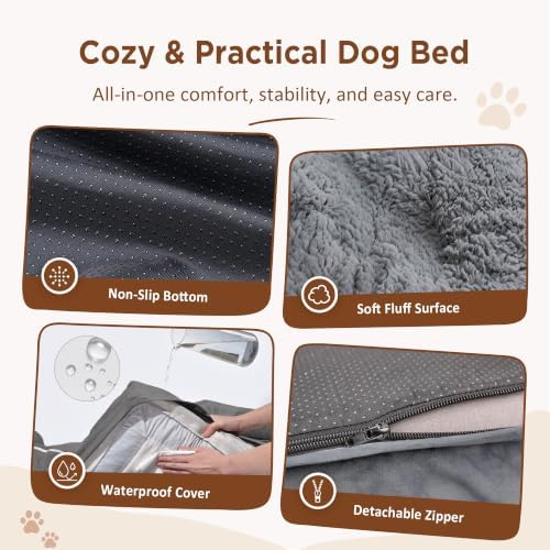 Comfort Expression Waterproof Orthopedic Dog Beds for Extra Large Dog