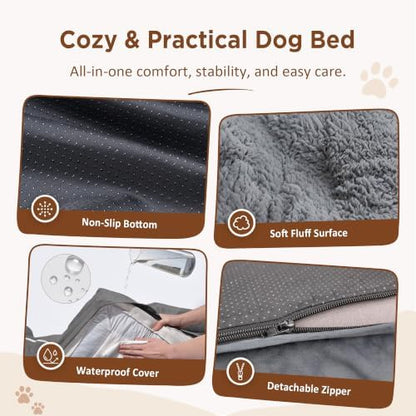 Comfort Expression Waterproof Orthopedic Dog Beds for Extra Large Dog