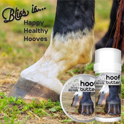 The Blissful Horses Hoof Butter All Natural Support for Your Horse's Hooves, 4-Ounce