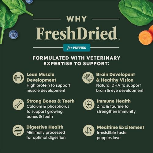 Instinct Puppy Freeze-Dried Meals, FreshDried Bites, Natural Dog Food, Grain-Free - Cage-Free Chicken, 25 oz. Bag