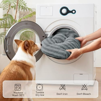 FURTIME Washable Dog Bed Medium Size Dogs, Deluxe Dog Crate Beds