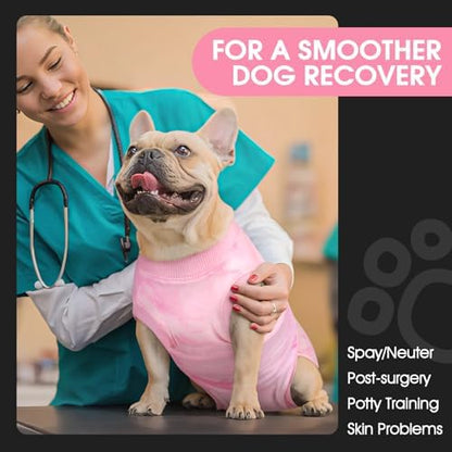 FUAMEY Surgery Suit for Dogs Female After Spayed, Soft Onesie for Surgery