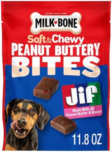 Milk-Bone Soft & Chewy Peanut Buttery Bites, 11.8 Oz. Bag