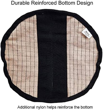 Derby Originals Ripstop 24 Oz Canvas Feed Bag with Padded Leather Crown Strap for Safety and No-Spill Flap Design