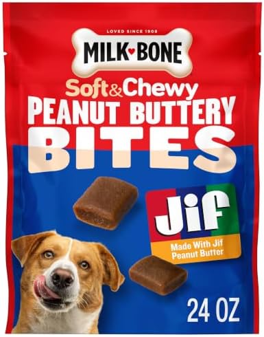 Milk-Bone Soft & Chewy Peanut Buttery Bites, 1 Bag