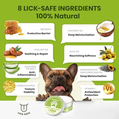 PawSono Lick-Safe Dog Paw & Nose Balm with Coconut Oil
