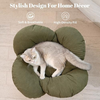 CHEERHOME PETS Elevated Cat Bed for Indoor Cats Couch Sofa Flower