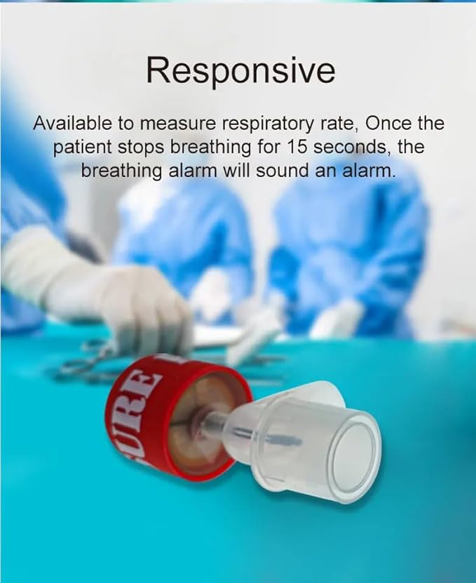 Pet Apnea Monitor, Veterinary Anesthesia Respiratory Alarm, Easy to use，Easy to Clean，Support Pets of Various Weights to use，Design Compact，Pet Hospital and Good Assistant for Veterinarians