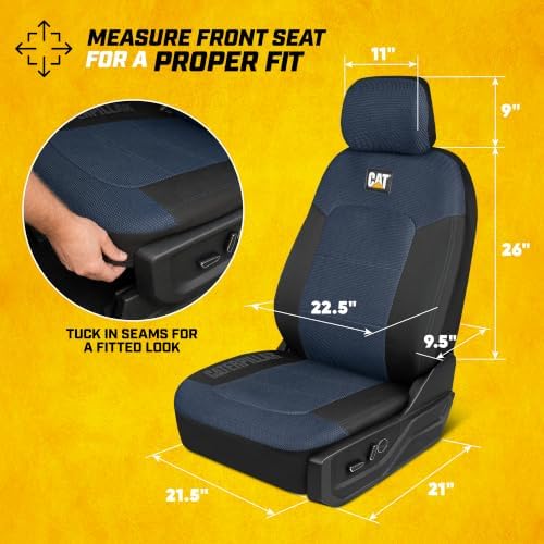 CAT MeshFlex Seat Covers Full Set for Full-Size Pickup Trucks Only - Blue