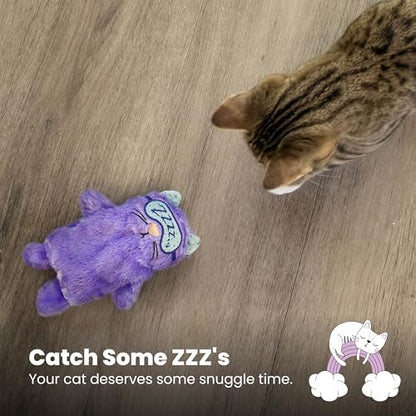 Catstages Purr Pillow Cat Toy – Plush Cat Toy with Touch-Activated Purr for Calming Cats & Kittens