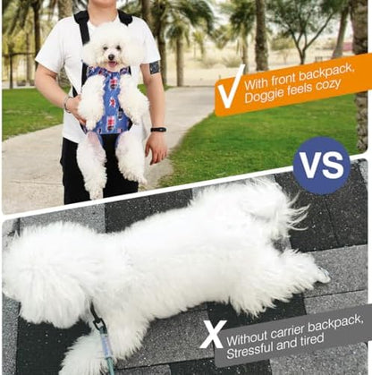 Pawaboo Pet Front Carrier Backpack for Small Medium Dogs
