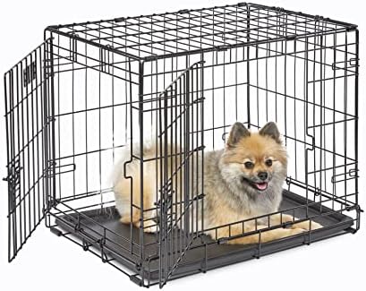 Midwest 24-Inch Double Door iCrate, for Small Breeds, 12-20 lbs
