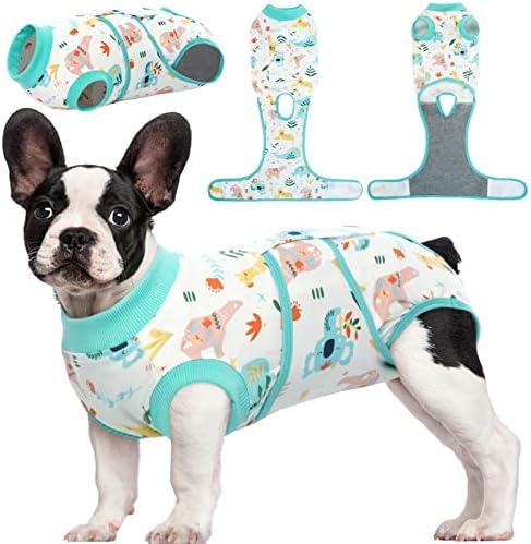 Kuoser Recovery Suit for Dogs Cats, Soft Dog Surgery Suit Female Male Spay