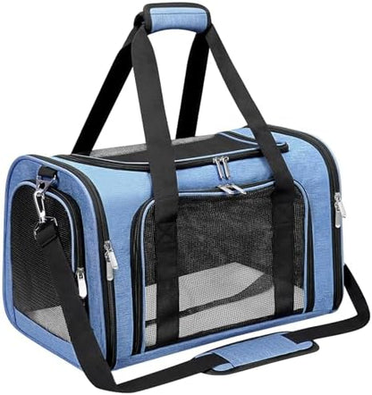 Soft-Sided Cat/Dog/Pet Carrier, Collapsible Pets Travel Carriers