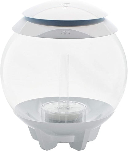 biOrb Halo 30 Acrylic 8-Gallon Aquarium with Multi-Color Remote-Controlled LED Lights Modern Tank for Tabletop Display, White