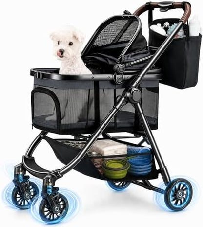 3 in 1 Pet Carrier Stroller for Small/Medium Dogs up to 33 lbs