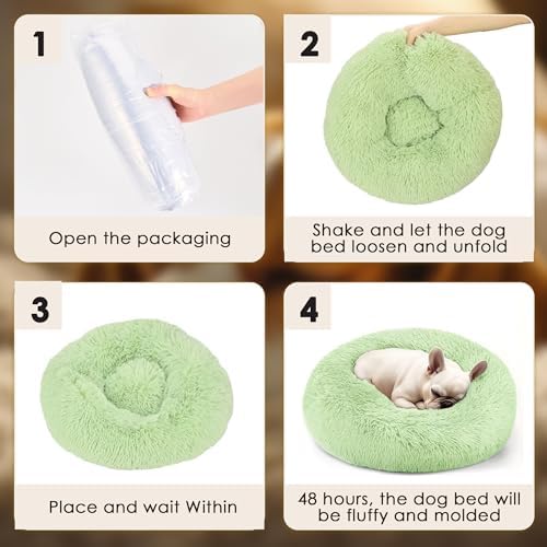 Dog Beds Large Sized Dog and Cats, 32in Pet Beds for Large Pet (Green)