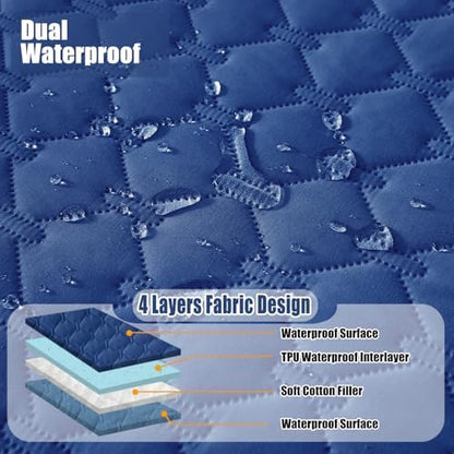 Smiry Waterproof Dog Bed Cover Blanket, Reversible Pet Blanket