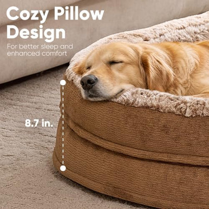 FUKUMARU Dog Bed, 42.5-Inch X-Large Orthopedic Dog Couch, Up to 80 lb