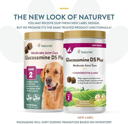NaturVet Moderate Joint Care with Chondroitin & MSM, Dogs & Cats, 240ct