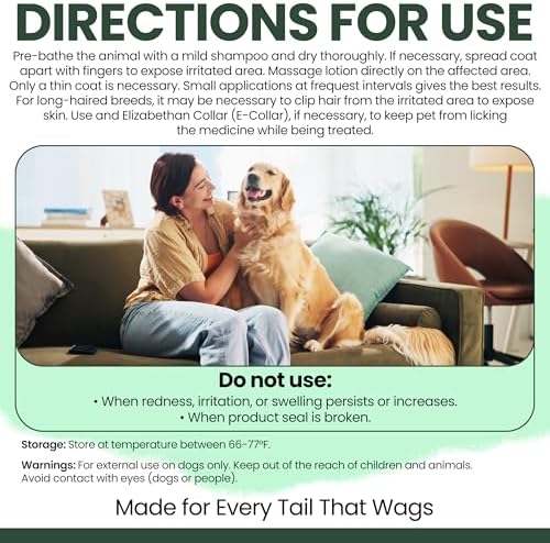 Hydrocortisone Lotion for Dogs - 8 oz Anti Itch Cream for Skin