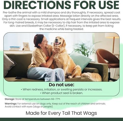 Hydrocortisone Lotion for Dogs - 8 oz Anti Itch Cream for Skin