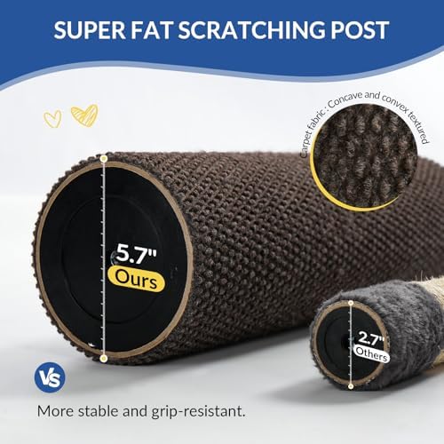 Cat Craft 41" Cat Scratching Post, Brown