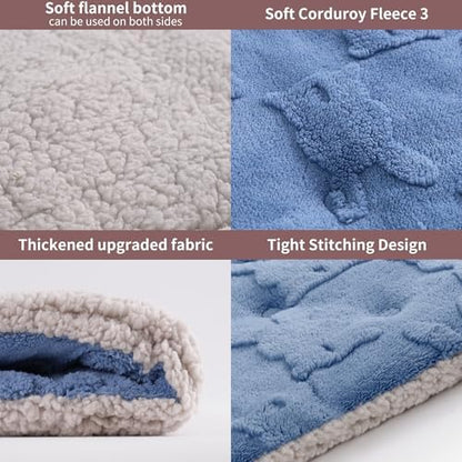 Self Warming Cat Bed, 36 X 23 Inch Reversible Two-Sided Use Self Heating Mat for Cats and Dogs, Washable Cat Warming Pad for Indoor Use, Cozy Flannel Base. (L - 36 X 23 Inch)