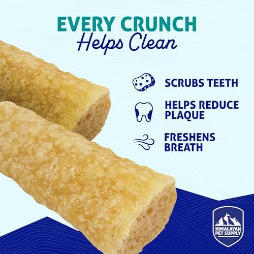 Himalayan Dog Chew Happy Teeth Yak Cheese Crunchy Dog Chew, Cheese 2 Count