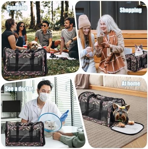 Soft-Sided Kennel Pet Carrier, Airline Approved Travel Handbag