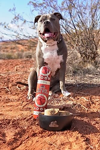 Redbarn Pet Products All-Natural Premium Rolled Dog Food, Beef Recipe - Soft Semi-Moist Wet Formula for High Protein Diet, Training Rewards, & Treat Pill Concealer - 4 lb, 1 Count (Pack of 2)