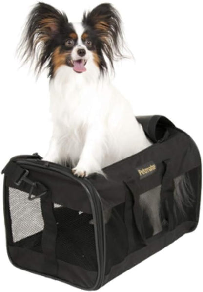 Petmate Soft-Sided Kennel Cab Pet Carrier, Black, for Dogs and Cats Up to 15 Pounds (Pack of 3)