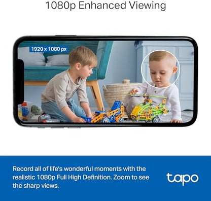 Tapo 1080P Indoor Security Camera, Baby Monitor, Dog Camera, C101(4-Pack)