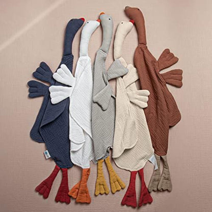 lulumoon Goose Baby Security Blanket: Skin-Friendly Muslin Snuggle Lovey