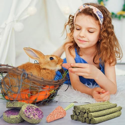 KATUMO Timothy Hay Sticks for Rabbits, Bunny Chew Toys for Teeth