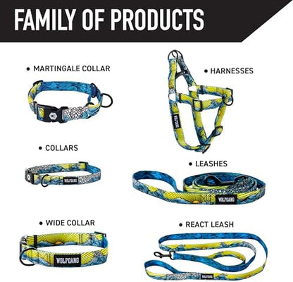 Wolfgang Wide Venture Dog Collar Dawnpatrol Print Large
