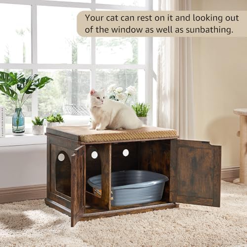 unipaws Cat Bed for Kitty or Small Dogs, Pet Bed with Removable Cover