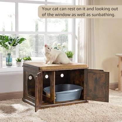 unipaws Cat Bed for Kitty or Small Dogs, Pet Bed with Removable Cover