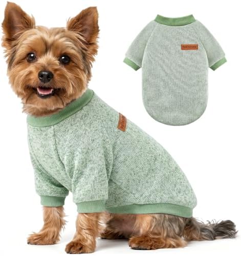 1 Pack Dog Sweaters for Small Dogs Girl Boy Winter Fleece Clothes Warm Soft Dog Sweatshirt Outfit for Dogs Cats Pet Apparel