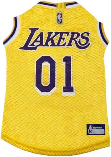 NBA Los Angeles Lakers Dog Jersey, Medium - Tank Top Basketball Pet Jersey