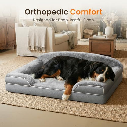 Orthopedic Dog Bed for Giant&Multiple Dogs, 53x42 XXXL Extra Large Dog Bed