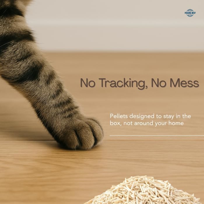 Bulk Tofu Cat Litter, Fast Clumping Low Tracking 33.6 lb, 6 Bags