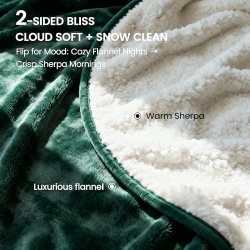gogobunny Waterproof Blanket for Bed Couch, Sherpa Fleece Throw, 50x60