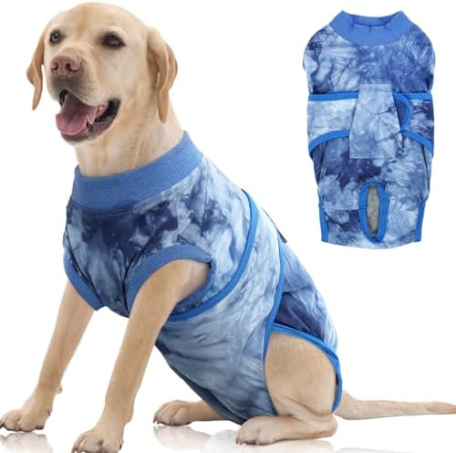 FUAMEY Recovery Suit for Dogs After Surgery,Soft Breathable Dog Bodysuit
