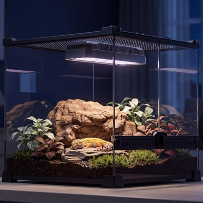 Dimmable LED UVB Reptile Light with Auto Timer, 8-Inch